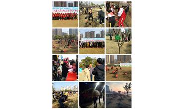 南通分公司與當(dāng)?shù)刂驹刚吖餐瑢崿F(xiàn)“同栽一棵樹，同抹一片綠”的夢想